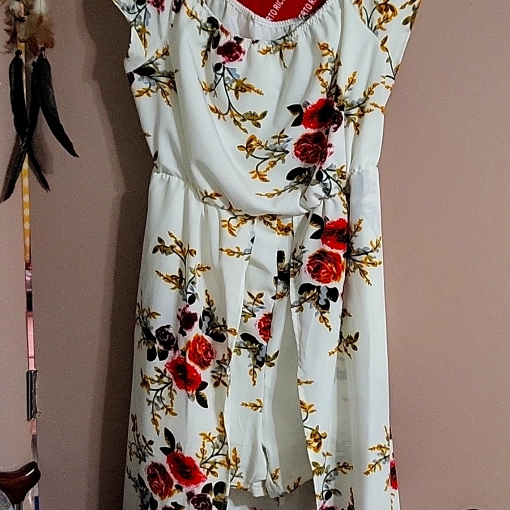A nice, very comfortable dress with a short attached to it.